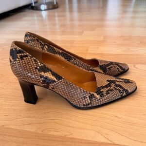 Ralph Lauren Snakeskin Heels
